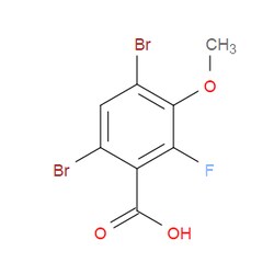 Aobchem&nbsp;4 6-Dibromo-2-fluoro-3-methoxybenzoic acid | ≥97% | CAS 2413441-19-5 | C8H5Br2FO3 | 5g