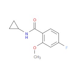 Aobchem&nbsp;N-cyclopropyl-4-fluoro-2-methoxybenzamide | ≥97% | CAS 2624416-94-8 | C11H12FNO2 | 1g