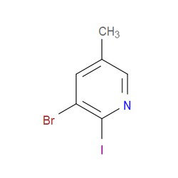 Aobchem&nbsp;3-Bromo-2-iodo-5-methylpyridine | ≥97% | CAS 1211542-16-3 | C6H5BrIN | 500mg