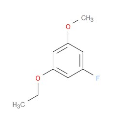 Aobchem&nbsp;1-Ethoxy-3-fluoro-5-methoxybenzene | ≥97% | CAS 2432848-79-6 | C9H11FO2 | 250mg