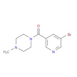 Aobchem&nbsp;(5-Bromopyridin-3-yl)(4-methylpiperazin-1-yl)methanone | ≥97% | CAS 342013-83-6 | C11H14BrN3O | 1g