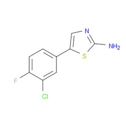 Aobchem&nbsp;5-(3-Chloro-4-fluorophenyl)thiazol-2-amine | ≥97% | CAS 1546702-66-2 | C9H6ClFN2S | 1g