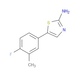 Aobchem&nbsp;5-(4-Fluoro-3-methylphenyl)thiazol-2-amine | ≥97% | CAS 886761-83-7 | C10H9FN2S | 250mg