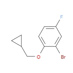 Aobchem&nbsp;2-Bromo-1-(cyclopropylmethoxy)-4-fluorobenzene | ≥95% | CAS 1156170-01-2 | C10H10BrFO | 500mg