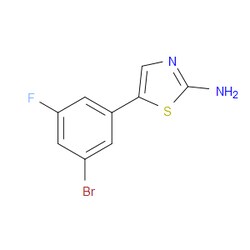 Aobchem&nbsp;5-(3-Bromo-5-fluorophenyl)thiazol-2-amine | ≥97% | CAS 1936670-23-3 | C9H6BrFN2S | 5g