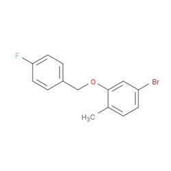 Aobchem&nbsp;4-Bromo-2-((4-fluorobenzyl)oxy)-1-methylbenzene | ≥95% | CAS 1961405-36-6 | C14H12BrFO | 250mg