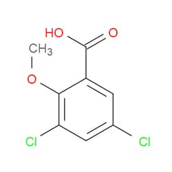 Aobchem&nbsp;3 5-Dichloro-2-methoxybenzoic acid | ≥97% | CAS 22775-37-7 | C8H6Cl2O3 | 5g