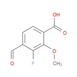 Aobchem&nbsp;3-Fluoro-4-formyl-2-methoxybenzoic acid | ≥95% | CAS 2383245-60-9 | C9H7FO4 | 500mg