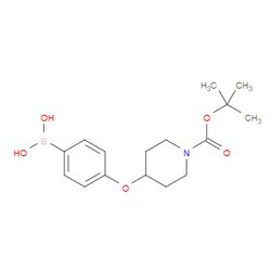 Aobchem&nbsp;4-(1-(Tert-Butoxycarbonyl)piperidin-4-yloxy)phenylboronic acid | ≥97% | CAS 1224449-07-3 | C16H24BNO5 | 250mg