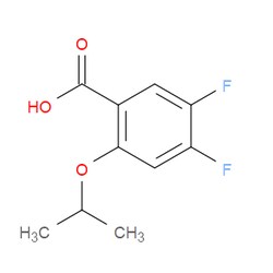 Aobchem&nbsp;4 5-Difluoro-2-(propan-2-yloxy)benzoic acid | ≥97% | CAS 1782612-50-3 | C10H10F2O3 | 5g