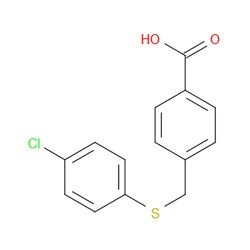 Aobchem 4-[[(4-Chlorophenyl)thio]methyl]benzoic acid | ≥95% | CAS 88382-51-8