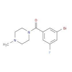 Aobchem&nbsp;(3-Bromo-5-fluorophenyl)(4-methylpiperazin-1-yl)methanone | ≥97% | CAS 1329468-18-9 | C12H14BrFN2O | 5g