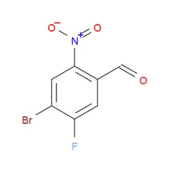 Aobchem&nbsp;4-Bromo-5-fluoro-2-nitrobenzaldehyde | ≥97% | CAS 213382-40-2 | C7H3BrFNO3 | 1g