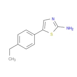 Aobchem&nbsp;5-(4-Ethylphenyl)thiazol-2-amine | ≥97% | CAS 73040-57-0 | C11H12N2S | 250mg