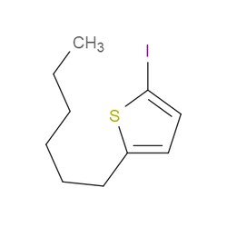 Aobchem&nbsp;2-Hexyl-5-iodothiophene | 97% | CAS 710338-91-3 | C10H15IS | 500mg