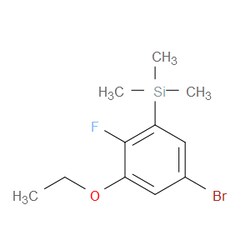 Aobchem&nbsp;(5-Bromo-3-ethoxy-2-fluorophenyl)trimethylsilane | 97% | CAS 2807450-87-7 | C11H16BrFOSi | 500mg
