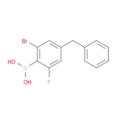 Aobchem&nbsp;(4-Benzyl-2-bromo-6-fluorophenyl)boronic acid | 97% | C13H11BBrFO2 | 1g