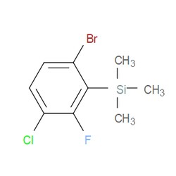 Aobchem&nbsp;(6-Bromo-3-chloro-2-fluorophenyl)trimethylsilane | 97% | CAS 2807447-23-8 | C9H11BrClFSi | 500mg