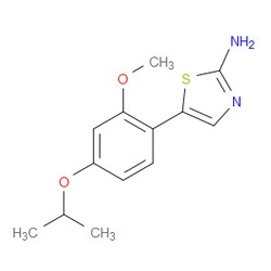 Aobchem&nbsp;5-(4-Isopropoxy-2-methoxyphenyl)thiazol-2-amine | 97% | CAS 2764728-80-3 | C13H16N2O2S | 500mg