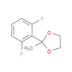 Aobchem&nbsp;2-(2 6-Difluorophenyl)-2-methyl-1 3-dioxolane | 97% | CAS 1554460-64-8 | C10H10F2O2 | 500mg