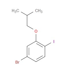 Aobchem&nbsp;4-Bromo-1-iodo-2-isobutoxybenzene | 97% | CAS 2901103-27-1 | C10H12BrIO | 250mg