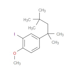 Aobchem&nbsp;2-Iodo-1-methoxy-4-(2 4 4-trimethylpentan-2-yl)benzene | 95% | C15H23IO | 500mg