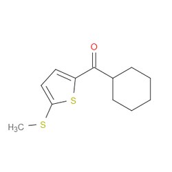 Aobchem&nbsp;Cyclohexyl[5-(methylthio)-2-thienyl]methanone | 95% | CAS 2110087-51-7 | C12H16OS2 | 250mg