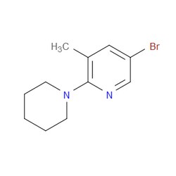 Aobchem&nbsp;5-Bromo-3-methyl-2-(1-piperidinyl)pyridine | 95% | CAS 934000-36-9 | C11H15BrN2 | 500mg