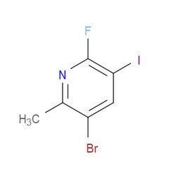 Aobchem&nbsp;3-Bromo-6-fluoro-5-iodo-2-methylpyridine | 97% | CAS 2764733-61-9 | C6H4BrFIN | 500mg