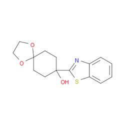 Aobchem&nbsp;8-(2-Benzothiazolyl)-1 4-dioxaspiro[4 5]decan-8-ol | 95% | CAS 485842-99-7 | C15H17NO3S | 1g