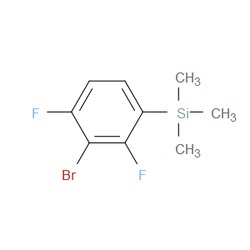 Aobchem&nbsp;(3-Bromo-2 4-difluorophenyl)trimethylsilane | 95% | CAS 2167732-03-6 | C9H11BrF2Si | 500mg