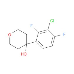 Aobchem&nbsp;4-(3-Chloro-2 4-difluorophenyl)tetrahydro-2H-pyran-4-ol | 97% | CAS 2901083-14-3 | C11H11ClF2O2 | 250mg