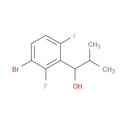 Aobchem&nbsp;1-(3-Bromo-2 6-difluorophenyl)-2-methylpropan-1-ol | 95% | CAS 1542333-99-2 | C10H11BrF2O | 5g