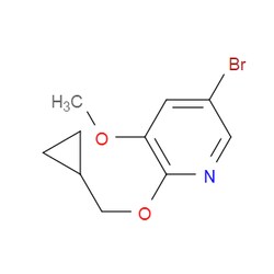 Aobchem&nbsp;5-Bromo-2-(cyclopropylmethoxy)-3-methoxypyridine | 97% | CAS 1620691-17-9 | C10H12BrNO2 | 500mg