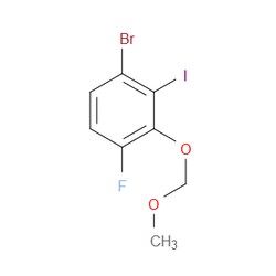 Aobchem&nbsp;1-Bromo-4-fluoro-2-iodo-3-(methoxymethoxy)benzene | 95% | C8H7BrFIO2 | 500mg