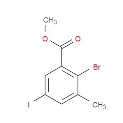 Aobchem&nbsp;Methyl 2-bromo-5-iodo-3-methylbenzoate | 97% | CAS 2386539-18-8 | C9H8BrIO2 | 250mg