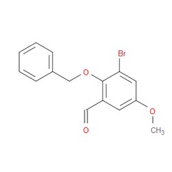 Aobchem&nbsp;2-(Benzyloxy)-3-bromo-5-methoxybenzaldehyde | 95% | CAS 2247294-68-2 | C15H13BrO3 | 500mg