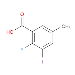 Aobchem&nbsp;2-Fluoro-3-iodo-5-methylbenzoic acid | 97% | CAS 2385438-96-8 | C8H6FIO2 | 250mg