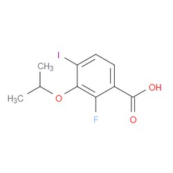 Aobchem&nbsp;2-Fluoro-4-iodo-3-isopropoxybenzoic acid | 97% | CAS 2918850-42-5 | C10H10FIO3 | 1g