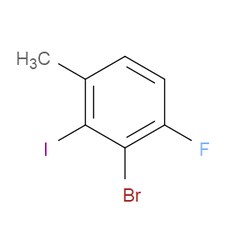 Aobchem&nbsp;2-Bromo-1-fluoro-3-iodo-4-methylbenzene | 97% | CAS 1807192-99-9 | C7H5BrFI | 500mg