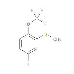 Aobchem&nbsp;(5-Iodo-2-(trifluoromethoxy)phenyl)(methyl)sulfane | 95% | CAS 2386031-95-2 | C8H6F3IOS | 500mg