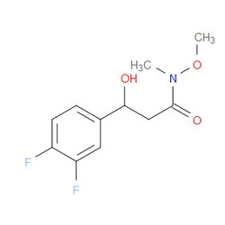 Aobchem&nbsp;3-(3 4-Difluorophenyl)-3-hydroxy-N-methoxy-N-methylpropanamide | 97% | CAS 2755722-70-2 | C11H13F2NO3 | 250mg