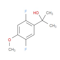 Aobchem&nbsp;2-(2 5-Difluoro-4-methoxyphenyl)propan-2-ol | 97% | CAS 1891132-38-9 | C10H12F2O2 | 500mg