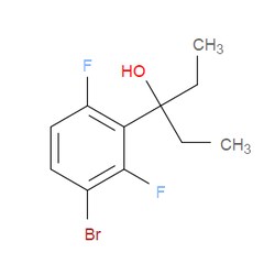 Aobchem&nbsp;3-(3-Bromo-2 6-difluorophenyl)pentan-3-ol | 97% | CAS 1695390-29-4 | C11H13BrF2O | 1g