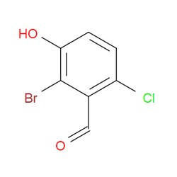 Aobchem&nbsp;2-Bromo-6-chloro-3-hydroxybenzaldehyde | 95% | CAS 1934790-70-1 | C7H4BrClO2 | 1g