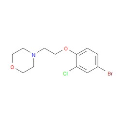 Aobchem&nbsp;4-(2-(4-Bromo-2-chlorophenoxy)ethyl)morpholine | 95% | CAS 435285-43-1 | C12H15BrClNO2 | 250mg