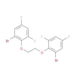 Aobchem&nbsp;1 2-Bis(2-bromo-4 6-difluorophenoxy)ethane | 95% | CAS 3002429-71-9 | C14H8Br2F4O2 | 5g