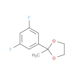 Aobchem&nbsp;2-(3 5-Difluorophenyl)-2-methyl-1 3-dioxolane | 97% | CAS 2446799-70-6 | C10H10F2O2 | 1g