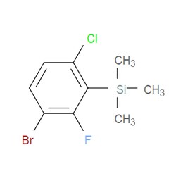 Aobchem&nbsp;(3-Bromo-6-chloro-2-fluorophenyl)trimethylsilane | 97% | CAS 2166921-83-9 | C9H11BrClFSi | 500mg