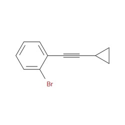 Aobchem&nbsp;1-Bromo-2-(2-cyclopropylethynyl)benzene | 97% | CAS 1224882-90-9 | C11H9Br | 500mg
